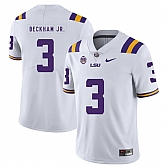 LSU Tigers 3 Odell Beckham Jr. White Nike College Football Jersey Dzhi,baseball caps,new era cap wholesale,wholesale hats